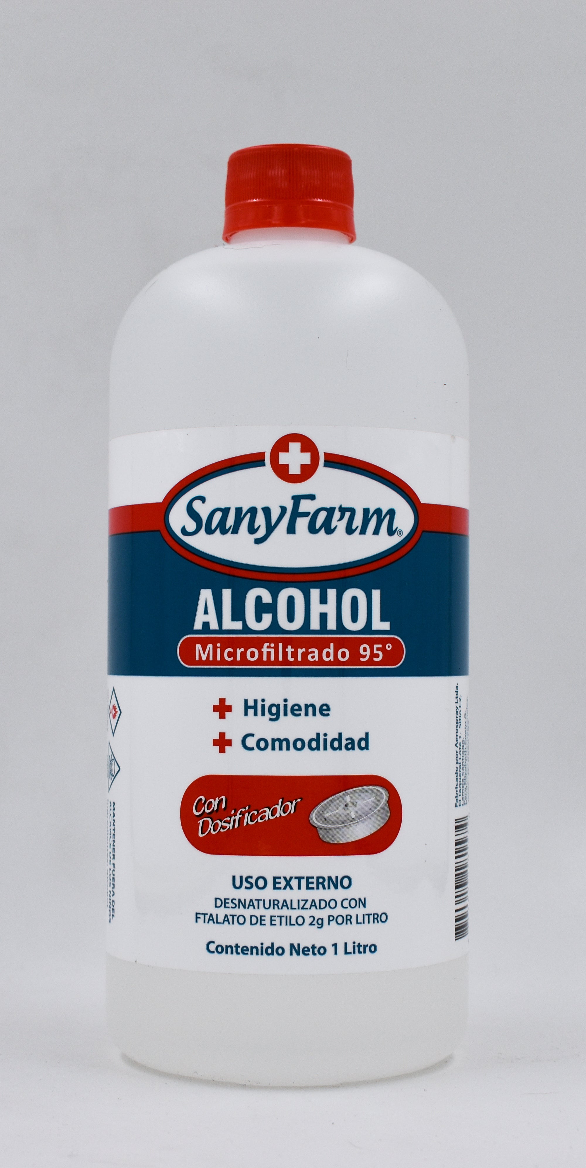 Alcohol Microfiltrado 95° 1 litro