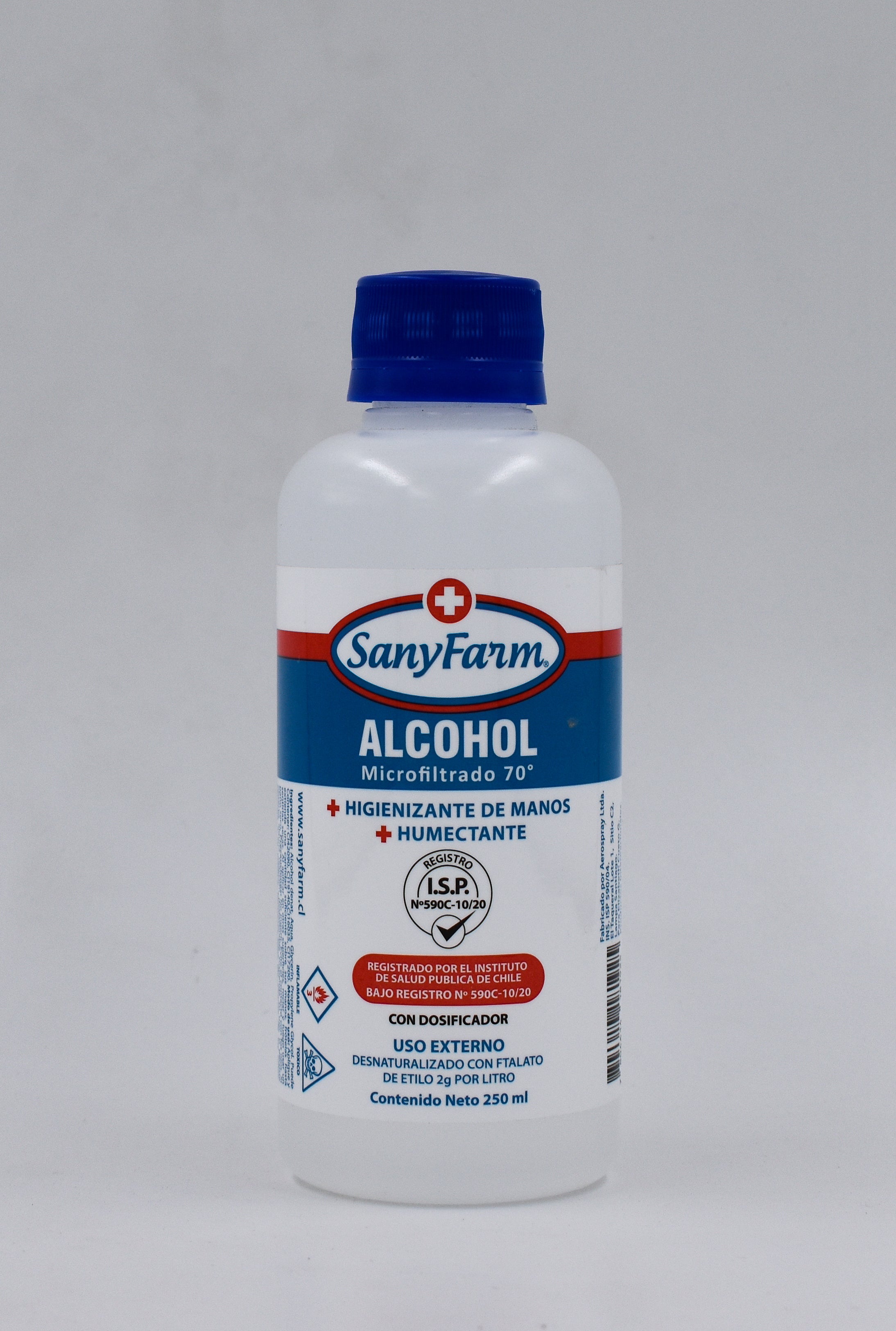 Alcohol Microfiltrado 70° 250 ml